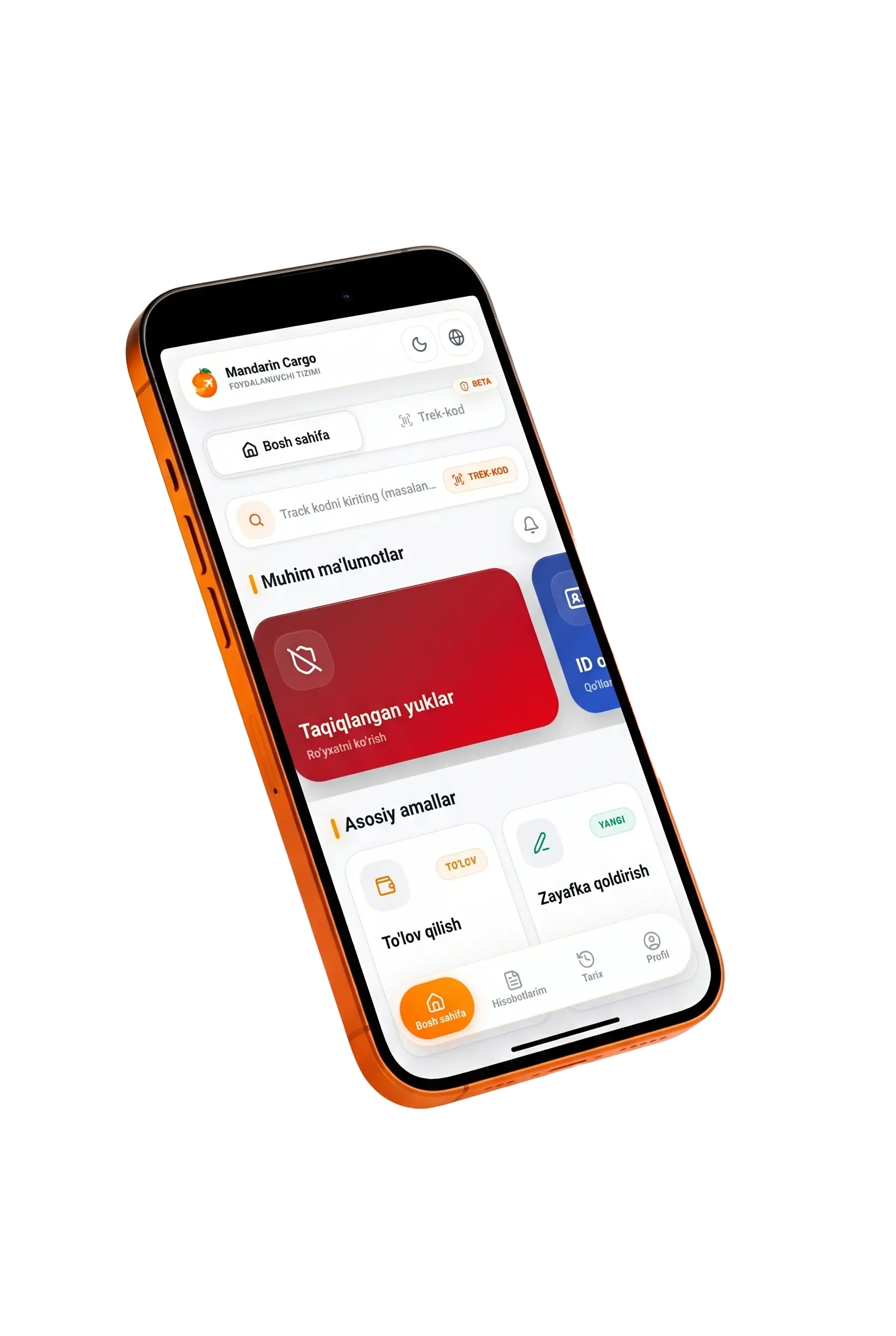 Mandarin Cargo app